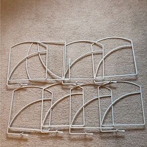 Set of 8 White Metal Dividers